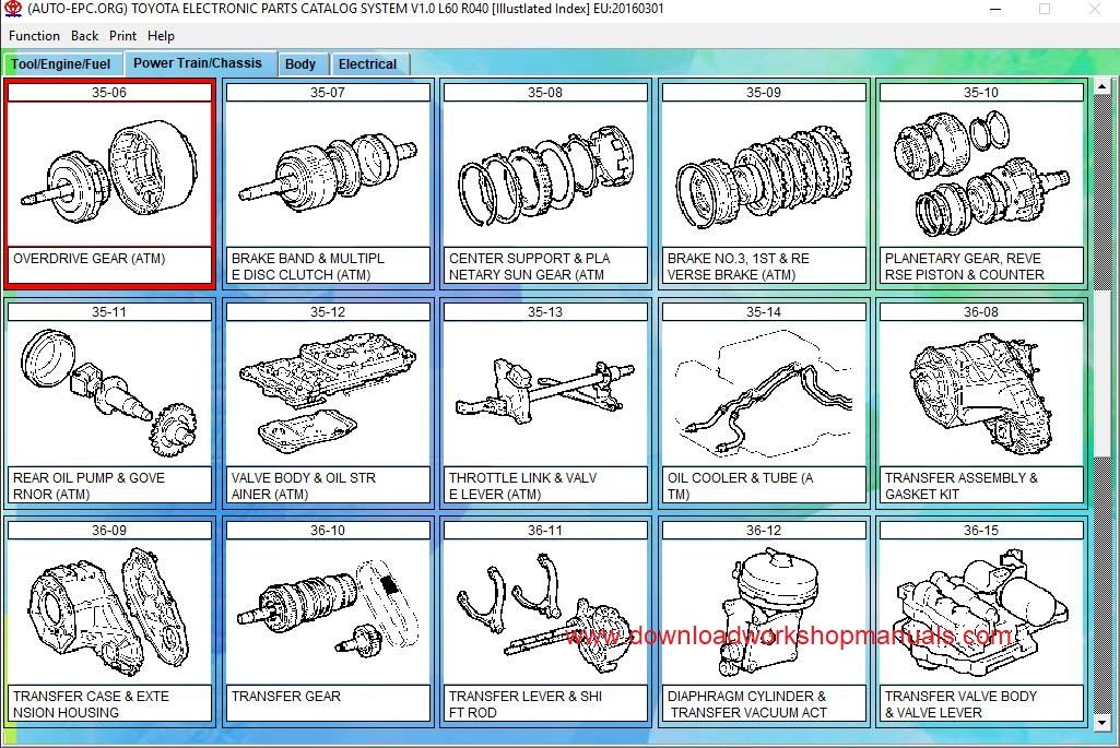 Toyota EPC Parts